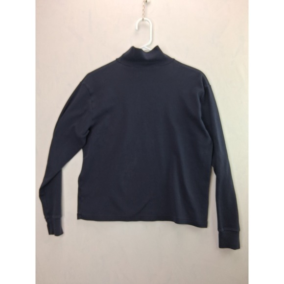 Ralph Lauren Sport Mock Neck Top L Navy Red Pony Long Sleeve (79 characters — o - Picture 6 of 6